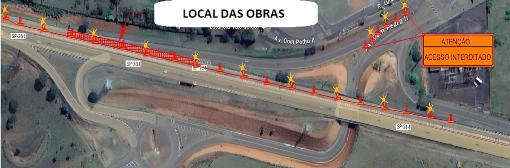 A alça de saída do município de Rancharia, próximo ao Cristo, pela Rodovia Homero Severo Lins (SP-284), estará interditada por 15 dias devido a obras de manutenção.